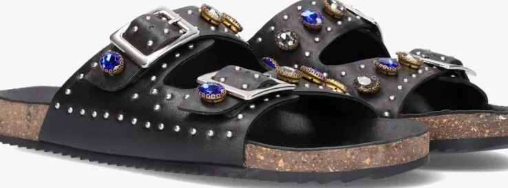 zwarte wysh slippers josephine
