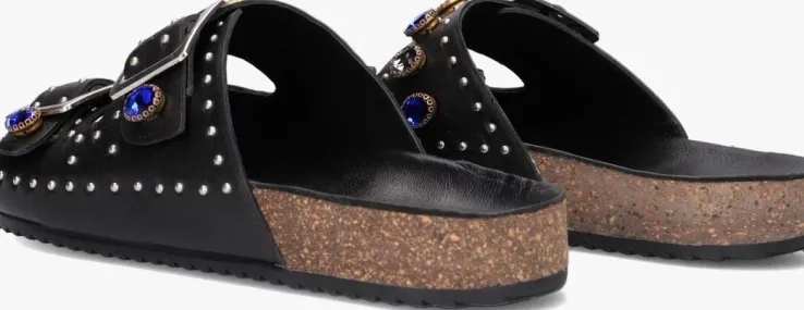 zwarte wysh slippers josephine