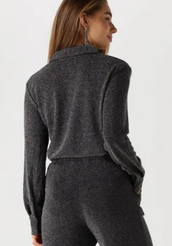 zwarte y.a.s. blouses yastikka ls glitter shirt