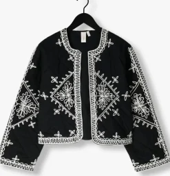 zwarte y.a.s. jack yasmani ls quilt jacket s.