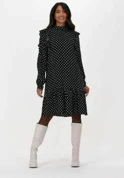 zwarte y.a.s. midi jurk yasdublin ls dress