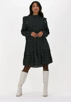 zwarte y.a.s. midi jurk yasdublin ls dress