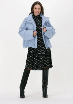 zwarte y.a.s. midi jurk yasdublin ls dress