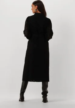 zwarte y.a.s. midi jurk yasjosanne 7/8 midi dress