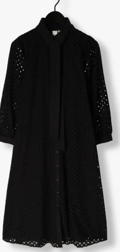 zwarte y.a.s. midi jurk yasjosanne 7/8 midi dress