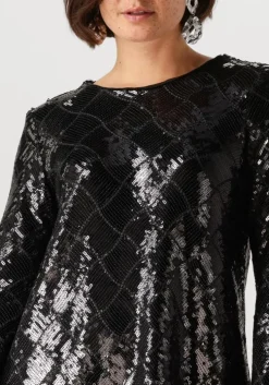 zwarte y.a.s. mini jurk yaschekka ls dress