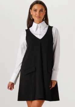 zwarte y.a.s. mini jurk yasmalea sl dress s.