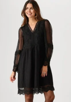 zwarte y.a.s. mini jurk yassophira ls dress