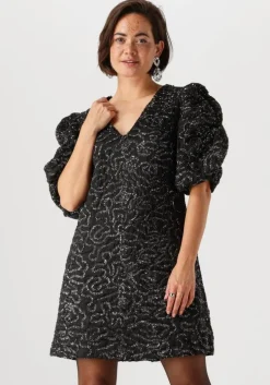 zwarte y.a.s. mini jurk yasvimala ss dress