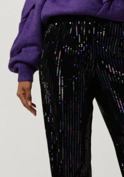 zwarte y.a.s. pantalon yaseliva sequin hw straight pant
