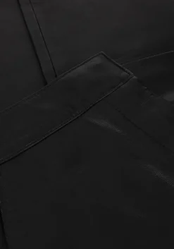 zwarte y.a.s. pantalon yasline hmw leather pant