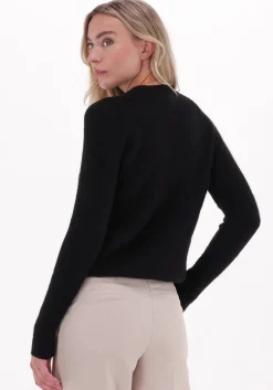 zwarte y.a.s. trui yasalva ls o-neck knit pullover