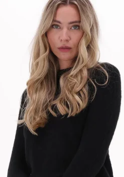 zwarte y.a.s. trui yasalva ls o-neck knit pullover