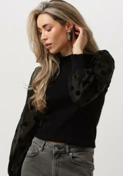 zwarte y.a.s. trui yasdotme ls knit pullover