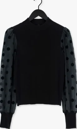 zwarte y.a.s. trui yasdotme ls knit pullover