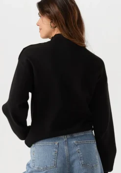 zwarte y.a.s. trui yashama ls knit pullover