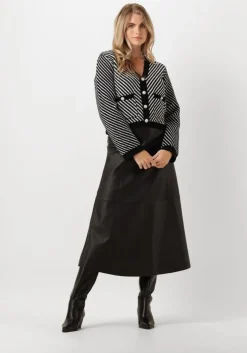 zwarte y.a.s. vest yascharla ls sequin knit cardigan