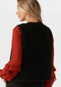 zwarte ydence gilet gilet evelynn