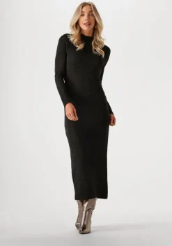 zwarte ydence midi jurk dress keet