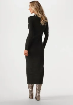 zwarte ydence midi jurk dress keet
