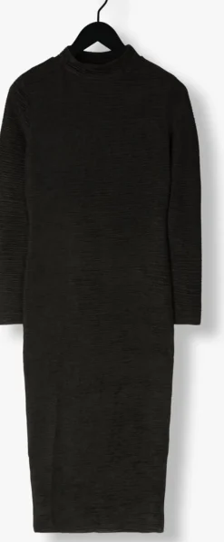 zwarte ydence midi jurk dress keet