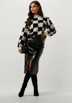 zwarte ydence midirok skirt hazel