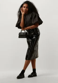 zwarte ydence midirok skirt hazel